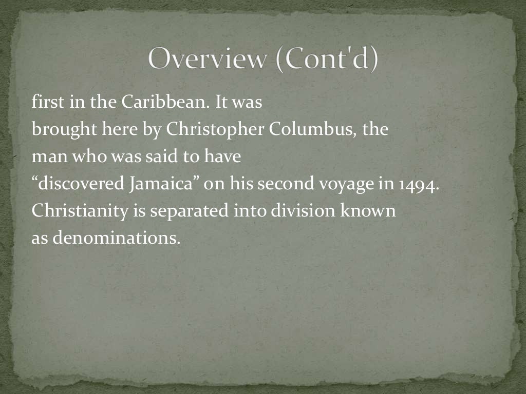 Religions in jamaica