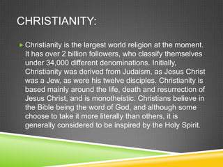 Religion slides | PPTX