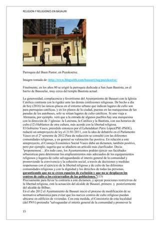Religion y religiones en basauri | PDF