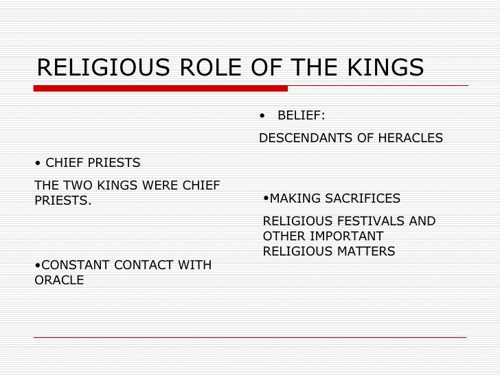Religious Roles Of The Spartan Kings