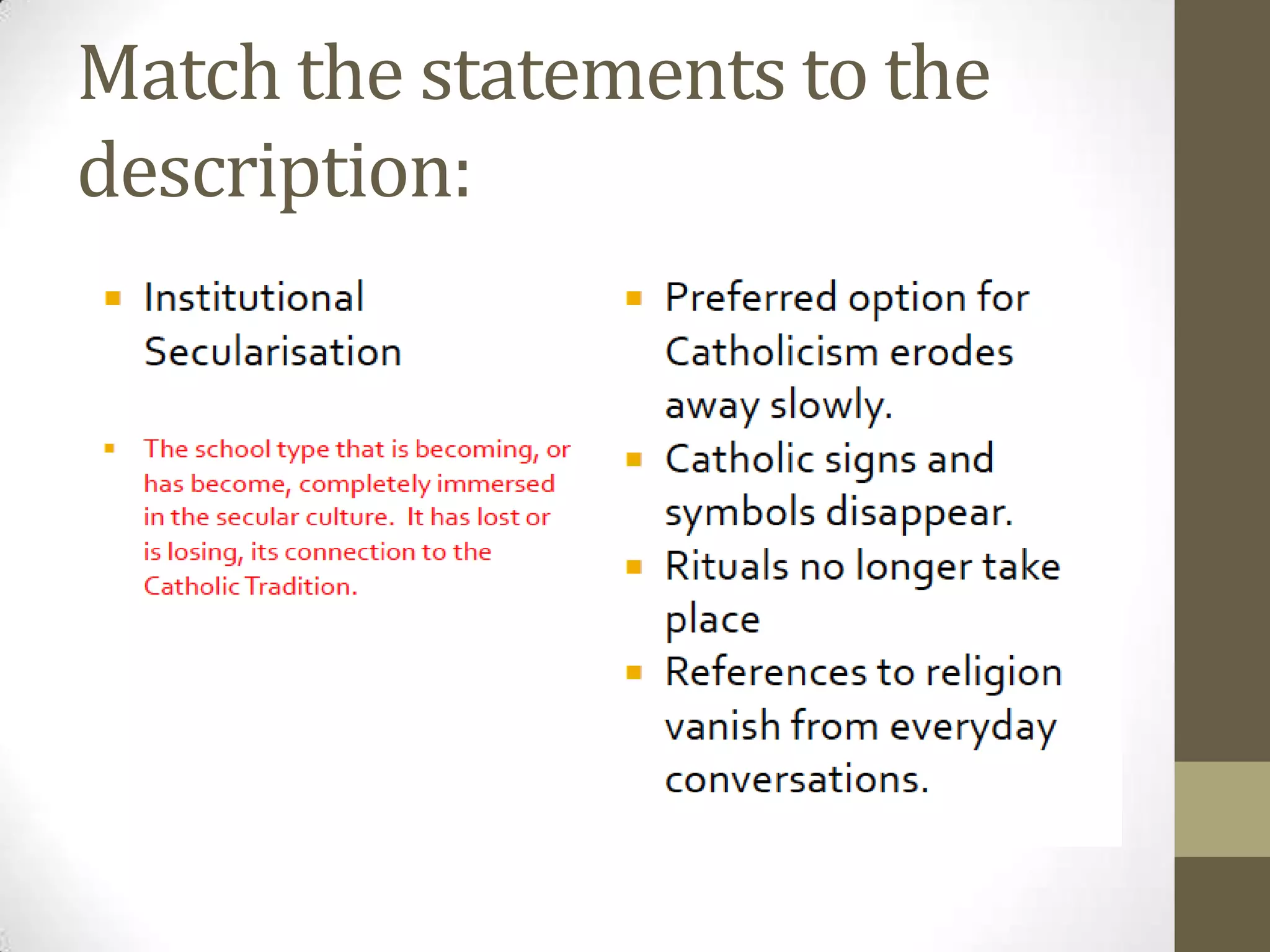 Religious education: Melbourne Scale | PPT