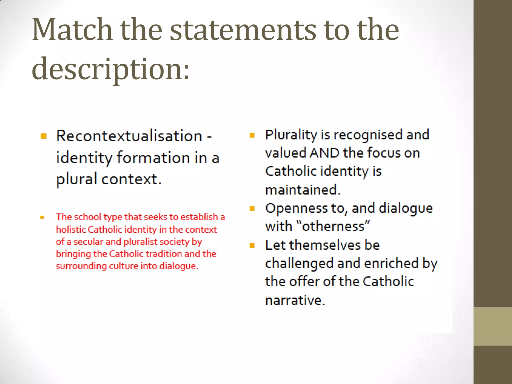 Religious education: Melbourne Scale | PPT