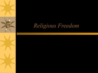 Religious Freedom
The Establishment Clause
William Allan Kritsonis, PhD
 