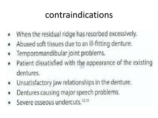 contraindications
 