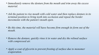 Relining In Rpd RELINING AND REBASING OF RPD asadasdsadsads | PPTX