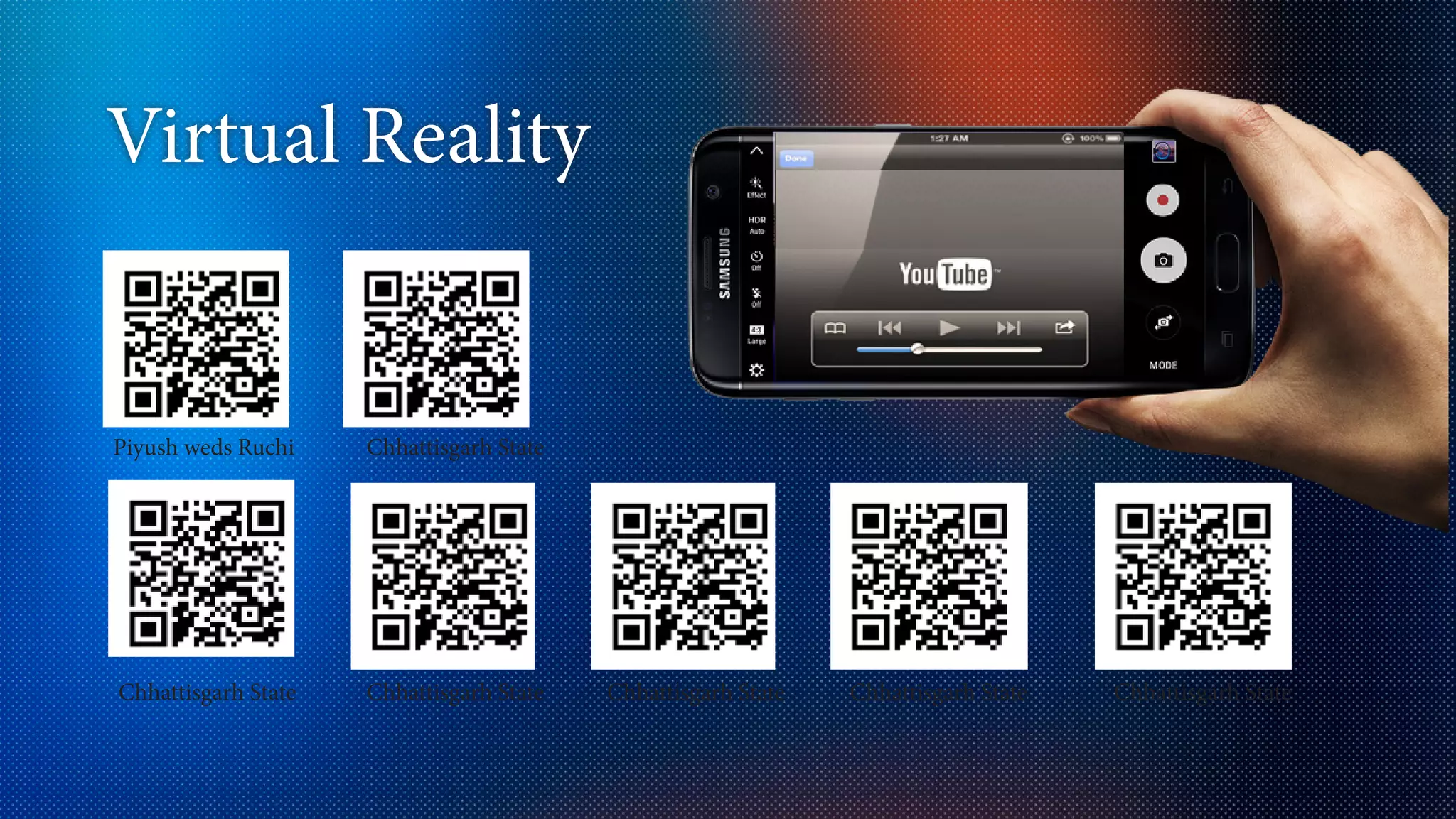 Piyush weds Ruchi
Chhattisgarh State Chhattisgarh State Chhattisgarh State Chhattisgarh StateChhattisgarh State
Chhattisgarh State
Hotel Babylon Yash & Khushali
Virtual Reality
 