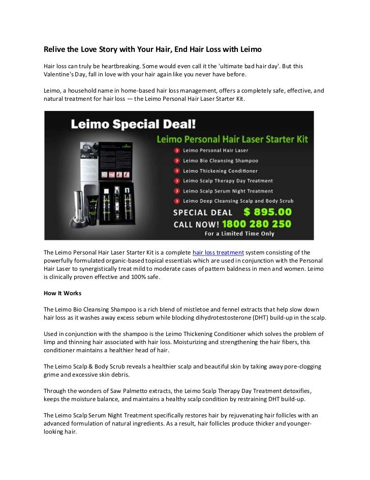 Relive the Love Story with Your Hair, End Hair Loss with Leimo