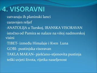 Reljef Azije | PPT