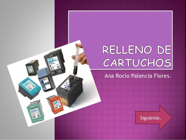 Relleno de cartuchos