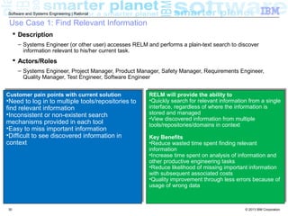 Software Engineering Rational Roles Examples RELM Overview | PPT