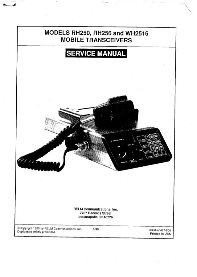 relm rh256 radio manual