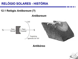 RELÓGIO SOLARES - HISTÓRIA
12.1 Relógio Antiboreum (?)
Antiboreum
Antibóreo
 