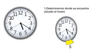 1-Determinemos donde se encuentra
ubicado el horero
 
