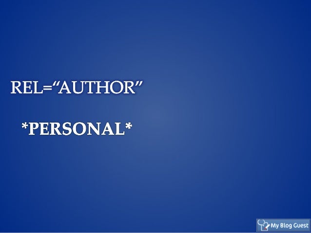 Rel=Publisher versus Rel=author Slide 5