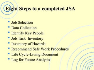 JOB SAFETY ANALYSIS MODULE-SECTION 2.ppt