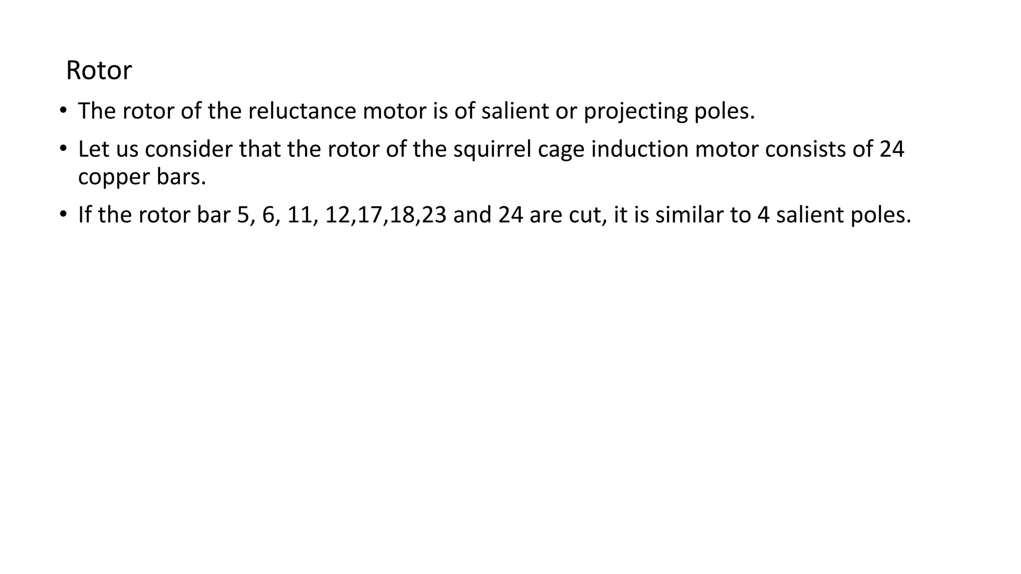 Reluctance Motor - Principle Of Operation | PDF