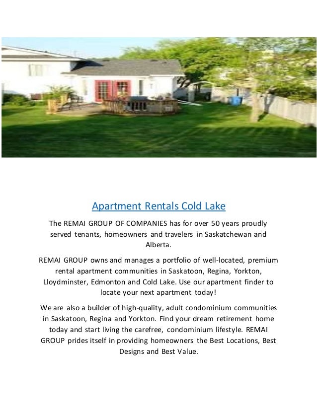 Apartment Rentals Cold Lake