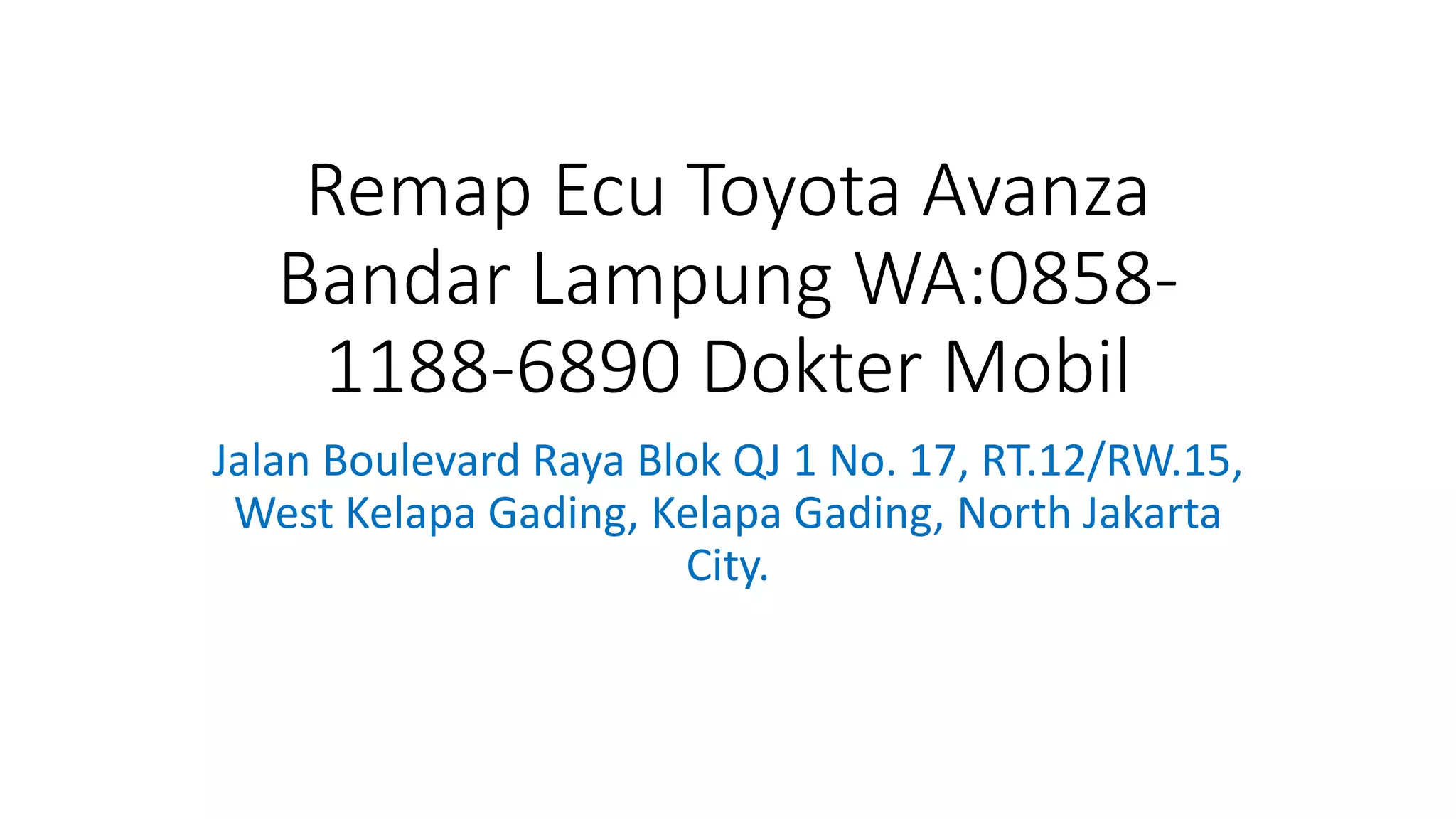 Avanza 2012 di Bandar Lampung: Panduan Lengkap Pembeli dan Penjual