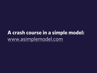 A crash course in a simple model: 
www.asimplemodel.com 
 