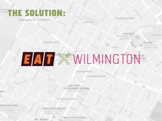 the solution: 
E A T wilmington 
 