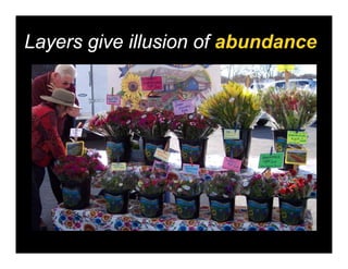 Layers give illusion of abundance
 