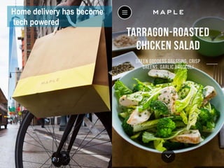 Delivery is more tech-poweredHome delivery has become
tech powered
 