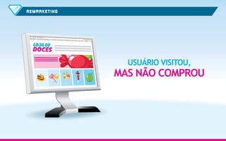 RE MARKETI NG

USUÁRIO VISITOU,

MAS NÃO COMPROU

 