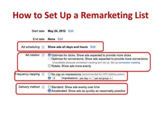How to Set Up a Remarketing List
 