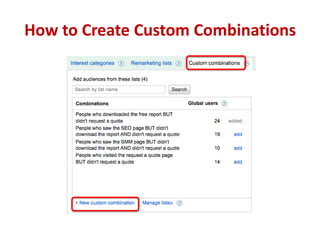 How to Create Custom Combinations
 