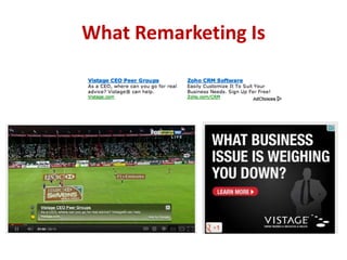 What Remarketing Is
 