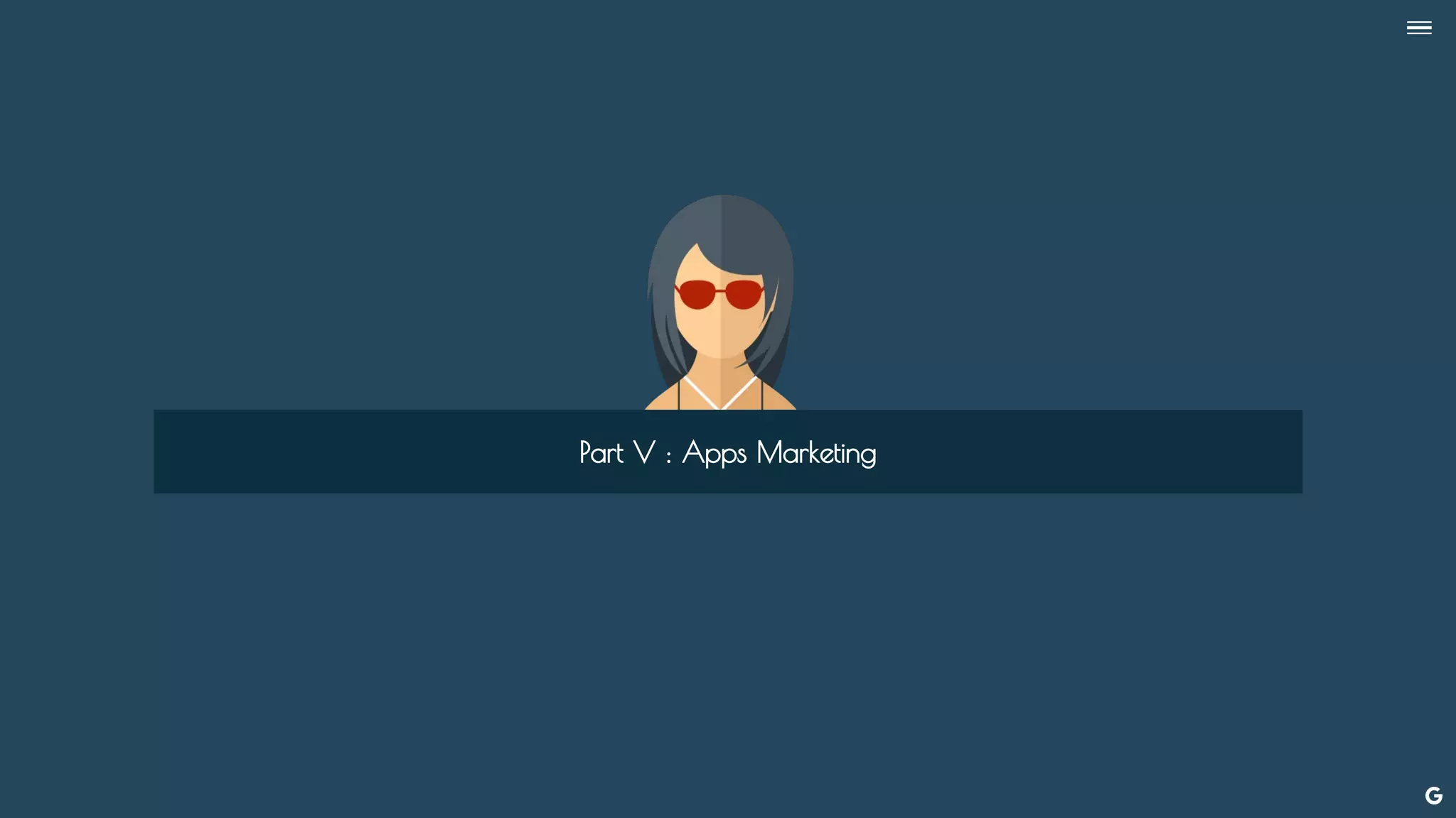 --
Part V : Apps Marketing
 