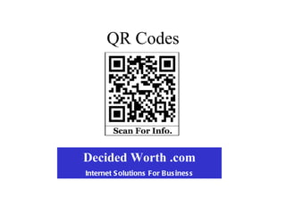 QR Codes Decided Worth .com Internet Solutions For Business 