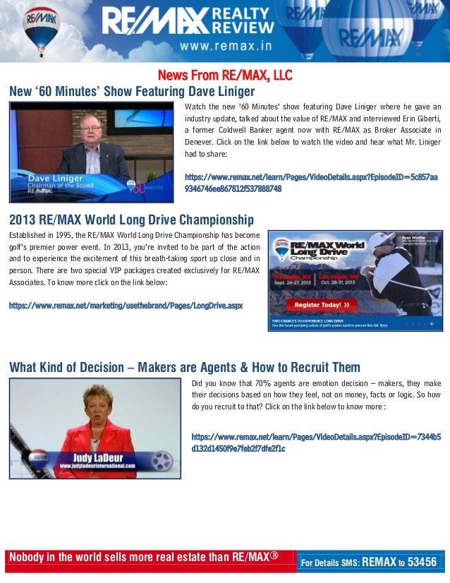 Remax Realty Review June 2013