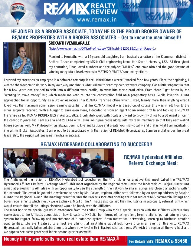 Remax Realty Review June 2013