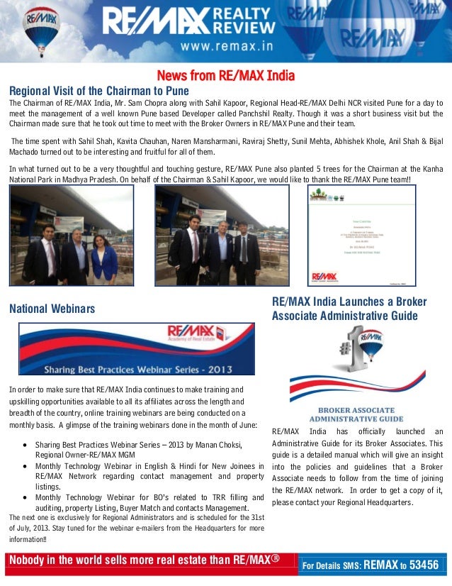 Remax Realty Review June 2013