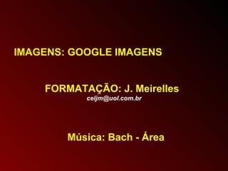 IMAGENS: GOOGLE IMAGENS FORMATAÇÃO: J. Meirelles [email_address] Música: Bach - Área   