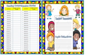 ACTIVITY
SCORE/TOTAL
SCORE
Activity # 1
Activity # 2
Activity # 3
Activity # 4
Activity # 5
Activity # 6
Activity # 7
Activity # 8
Activity # 8
Activity # 10
Activity # 11
Activity # 12
Activity # 13
Activity # 14
Activity # 15
Activity # 16
Activity # 17
Activity # 18
Activity # 19
Activity # 20
TOTAL SCORE
ACTIVITY
SCORE/TOTAL
SCORE
Activity # 21
Activity # 22
Activity # 23
Activity # 24
Activity # 25
Activity # 26
Activity # 27
Activity # 28
Activity # 28
Activity # 30
Activity # 31
Activity # 32
Activity # 33
Activity # 34
Activity # 35
Activity # 36
Activity # 37
Activity # 38
Activity # 39
Activity # 40
TOTAL SCORE
____________________________________
____________________________________
____________________________________
____________________________________
____________________________________
____________________________________
____________________________________
____________________________________
____________________________________
____________________________________
____________________________________
____________________________________
____________________________________
____________________________________
 