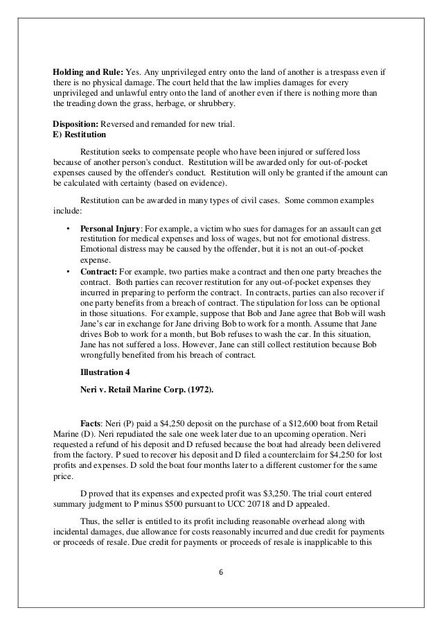 Remedies For Breach Of Contract