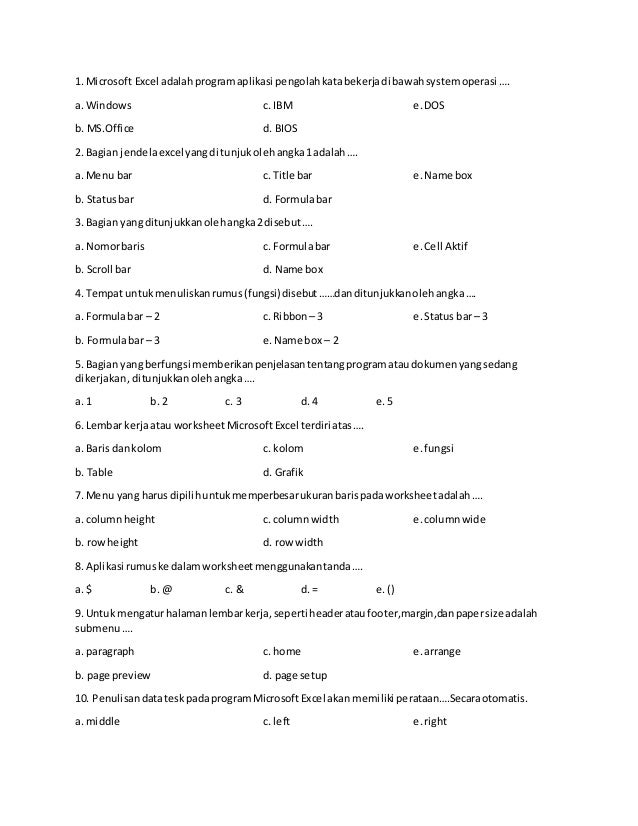Soal Ukk Tik Kelas 7 Semester 2