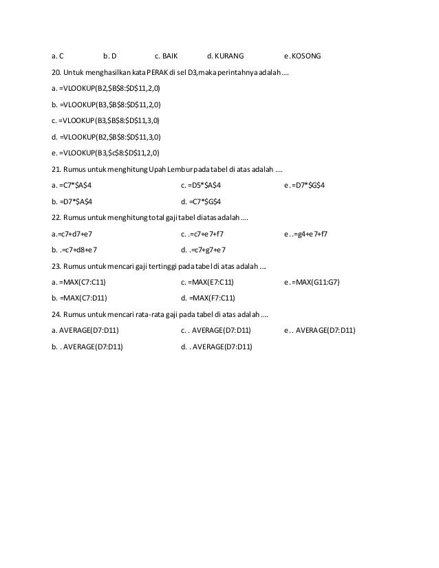 SOAL UKK TIK SEMESTER II(KELAS XI)
