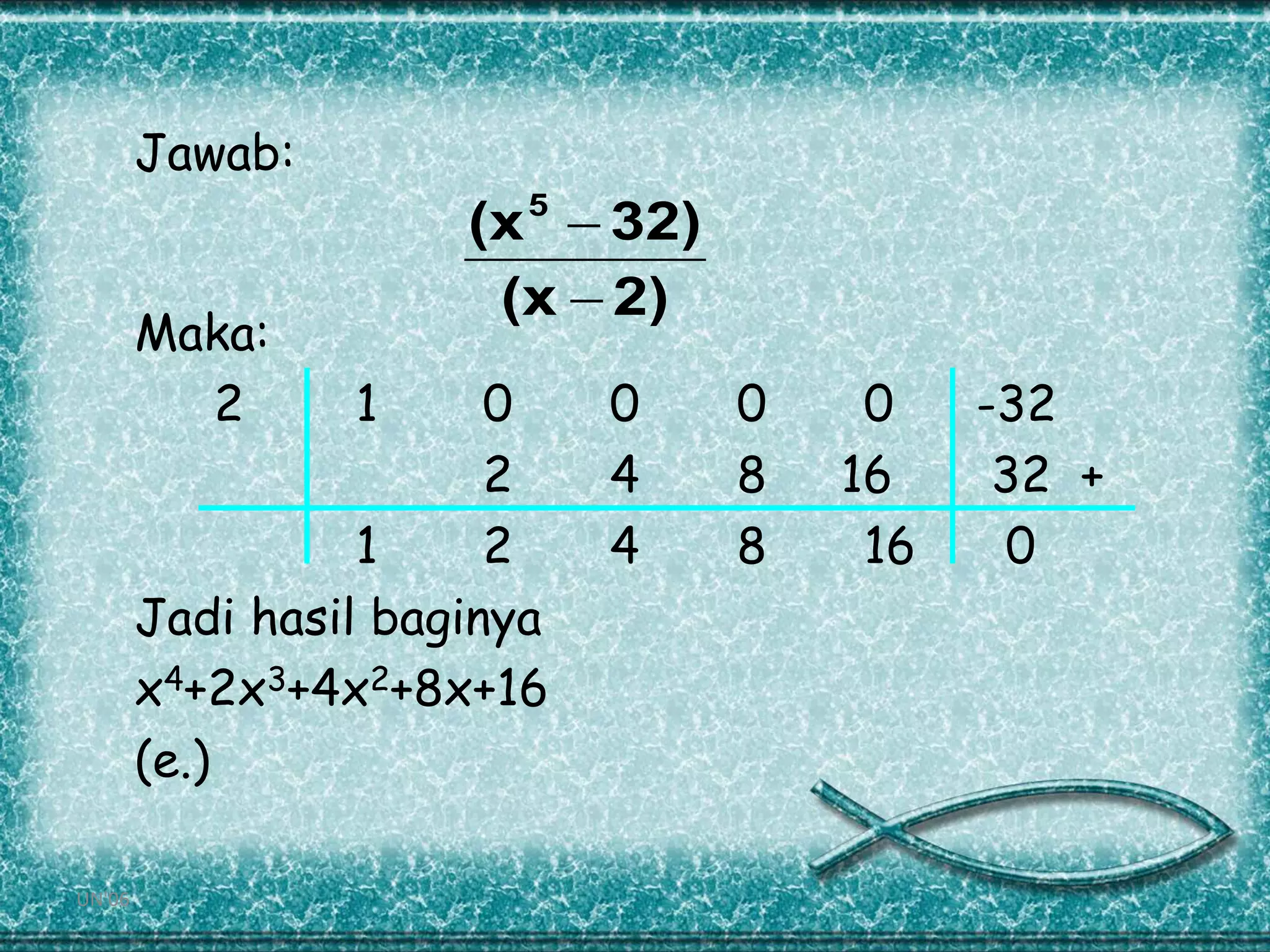 Soal Dan Pembahasan Polinomial Matematika Sma Kelas Xi Pptx