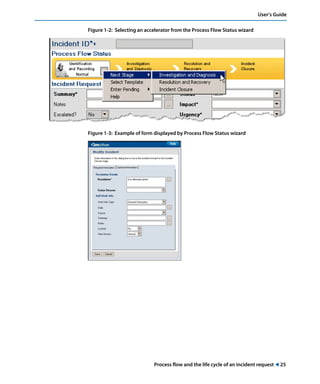 User’s Guide 
Figure 1-2: Selecting an accelerator from the Process Flow Status wizard 
Figure 1-3: Example of form displayed by Process Flow Status wizard 
Process flow and the life cycle of an incident request ! 25 
 