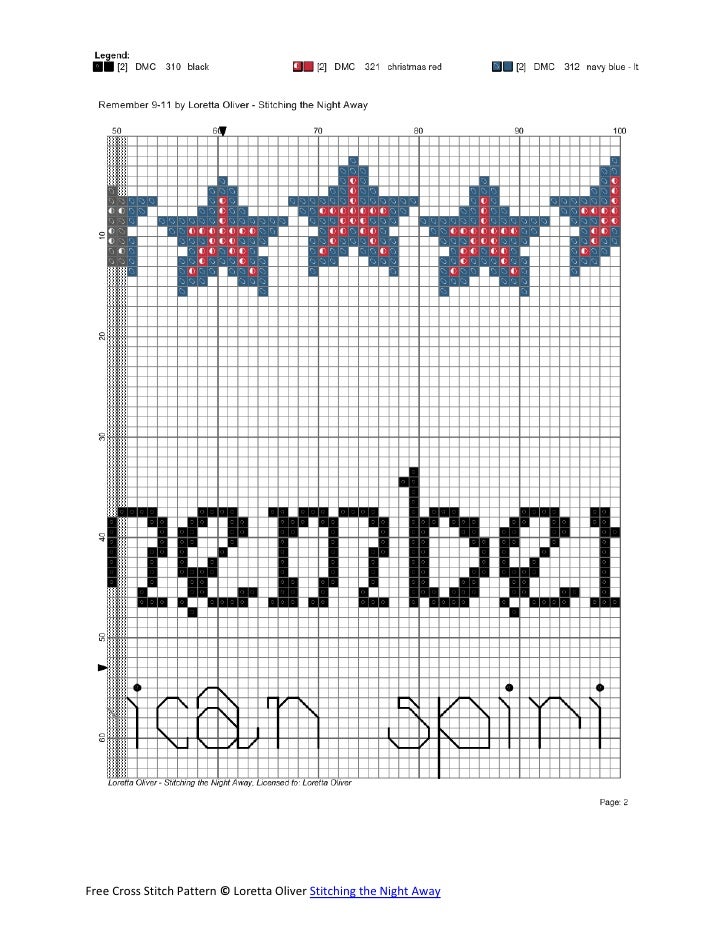 Remember Patriotic Free Cross Stitch Pattern