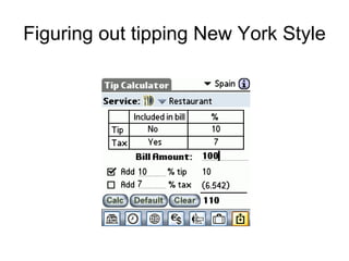 Figuring out tipping New York Style 