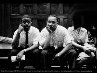 Ralph Abernathy and Dr. Martin Luther King, Jr. sit pensively in Montgomery, Ala. Photo by Paul Schutzer/The LIFE Picture Collection/Getty
 