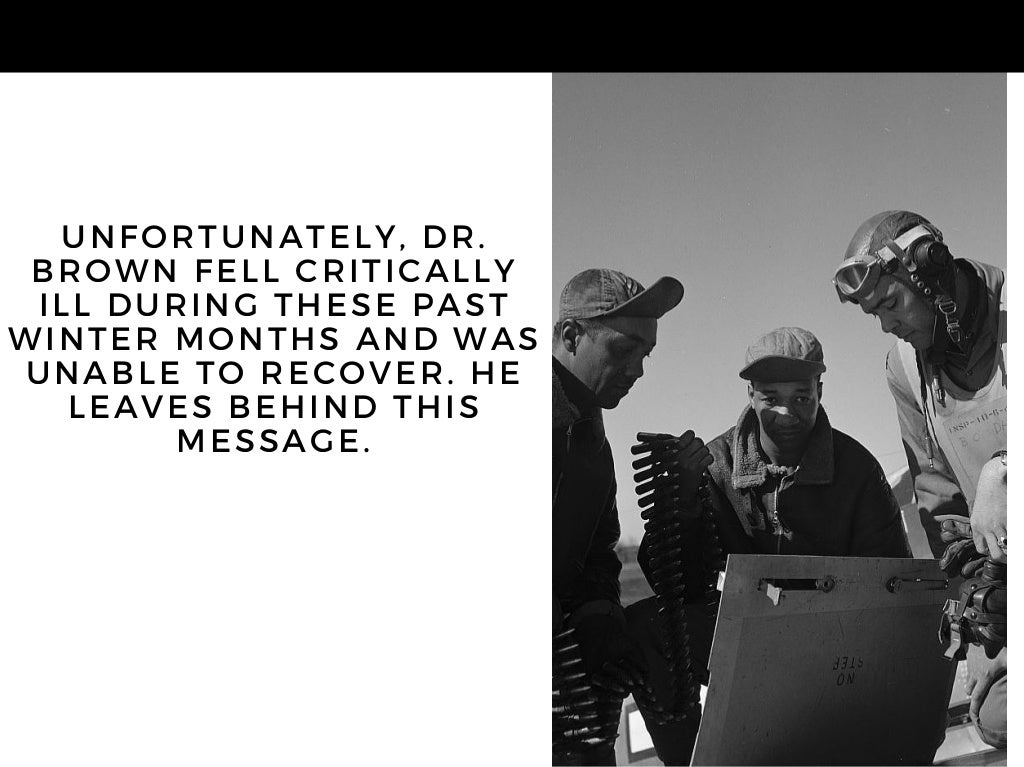 Remembering Dr. Roscoe C. Brown