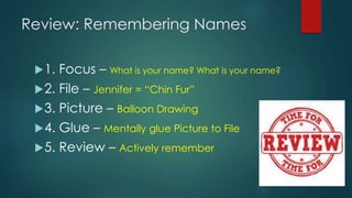 Remembering Names and Faces | PPTX