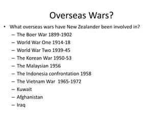 Te Kooti 1868
• A memorial to a french
baker, Jean Guerren,
killed by Te Kootis
forces.
• The story was made into
one of NZ’s first motion
pictures called ‘The Te
Kooti Trail’ in the 1920’s.
13
 