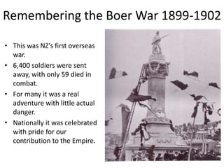 The Taranaki Ploughmen, Dundein 1882
• At Parihaka, local Maori
objected to occupation
of their land by
removing fences and
ploughing the land.
• The Government
arrested and jailed
them without trial.
• The last was returned
to their home 18 years
later.
14
 