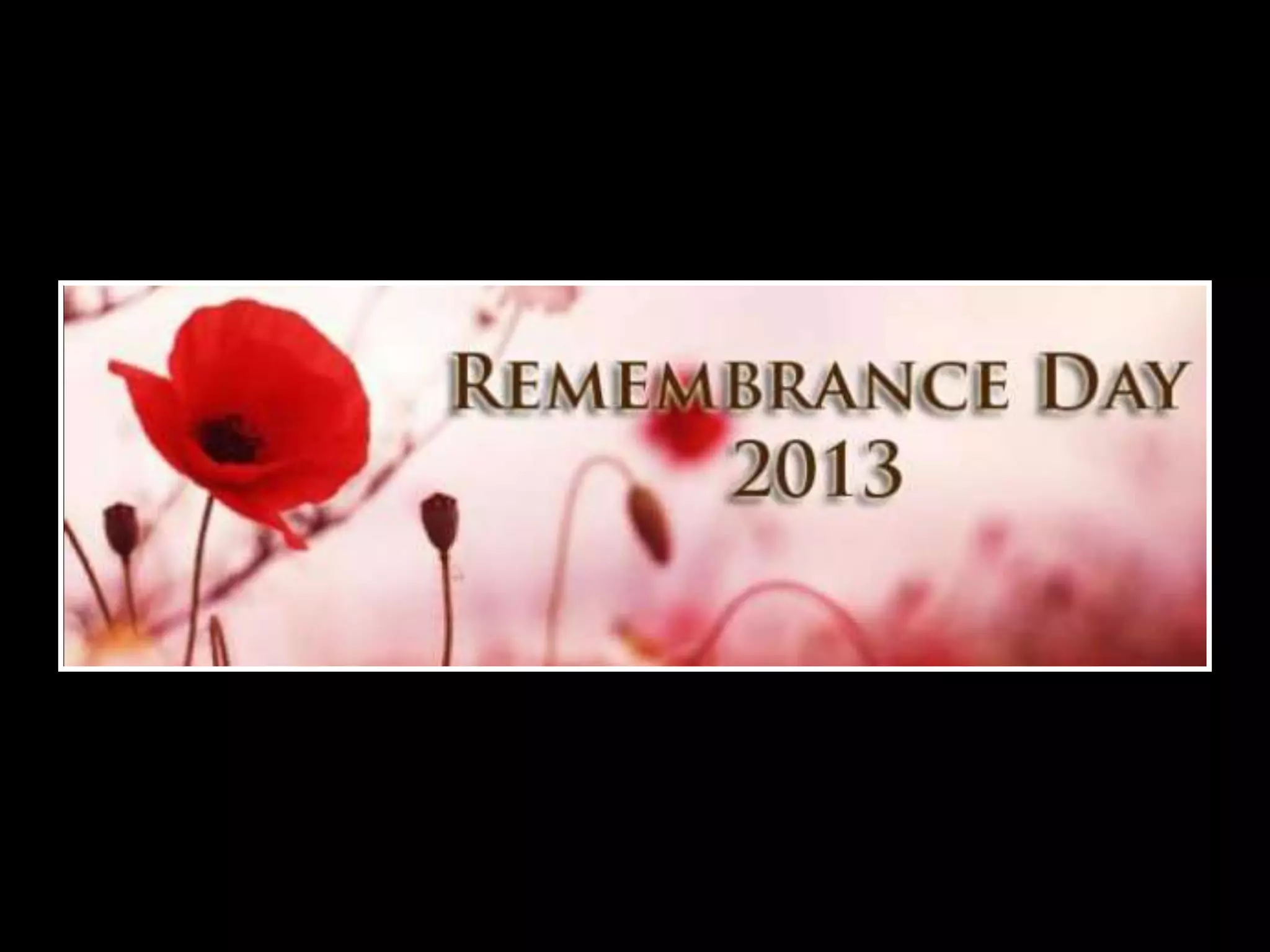 Remembrance Day 2013